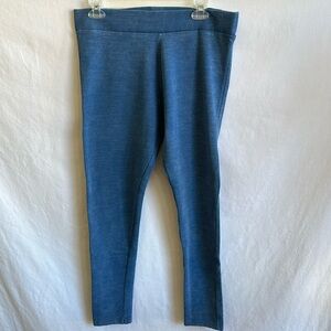 Mossimo Supply Co. denim-look stretch leggings, size XL